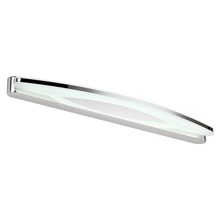 Lisslune | Chrome Arc Wall Light Modern Style Stainless Steel LED Wall Light with Acrylic Diffuser