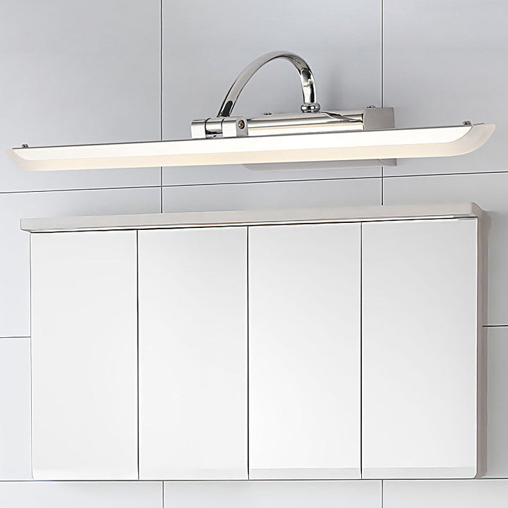 Lisslune | Contemporary Linear Picture Light made of Stainless Steel Bathroom LED Wall Vanity Light in Chrome