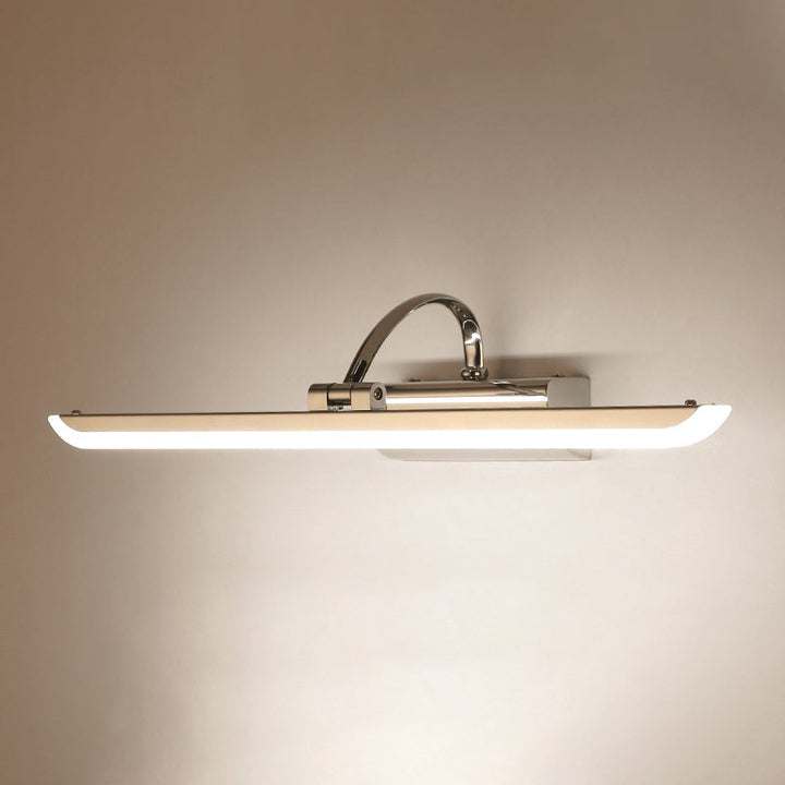 Lisslune | Contemporary Linear Picture Light made of Stainless Steel Bathroom LED Wall Vanity Light in Chrome