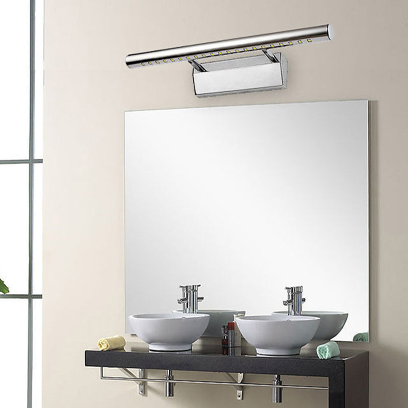 Lisslune | Tube Bathroom Mirror Lighting Fixture Stainless Steel Minimalist LED Wall Light Wall Lamp