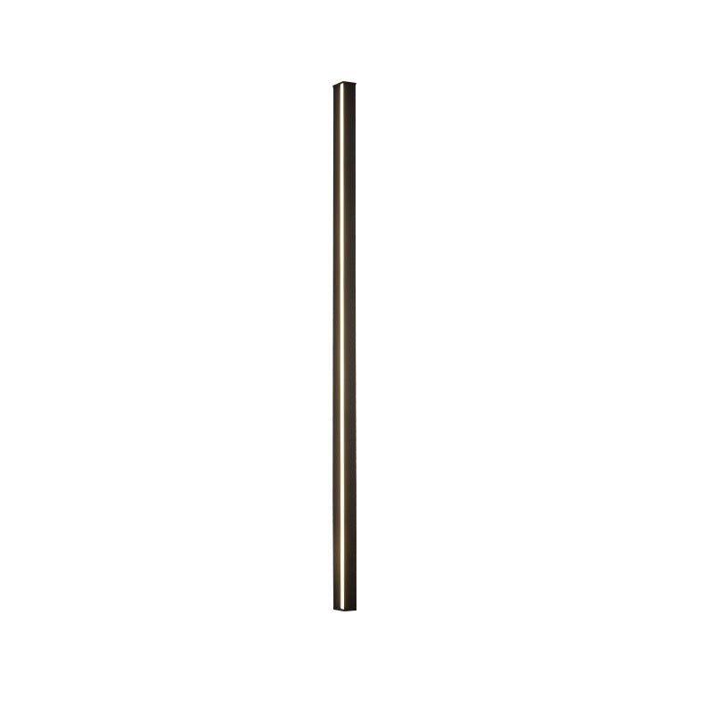 Lisslune | Linear Flush Mount Wall Light Simplicity Metal Hallway LED Wall Light in Black