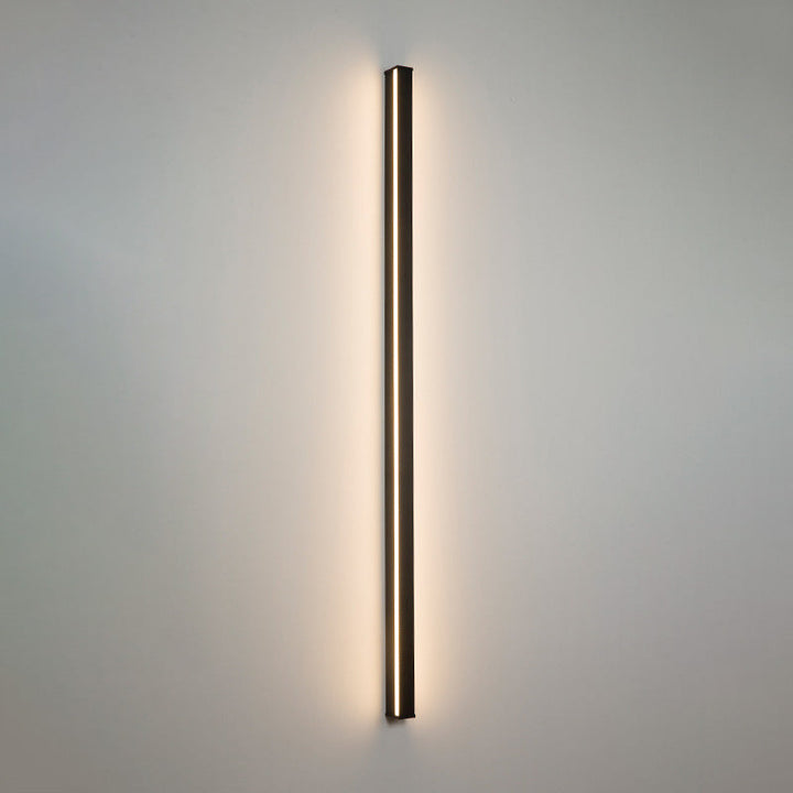 Lisslune | Linear Flush Mount Wall Light Simplicity Metal Hallway LED Wall Light in Black