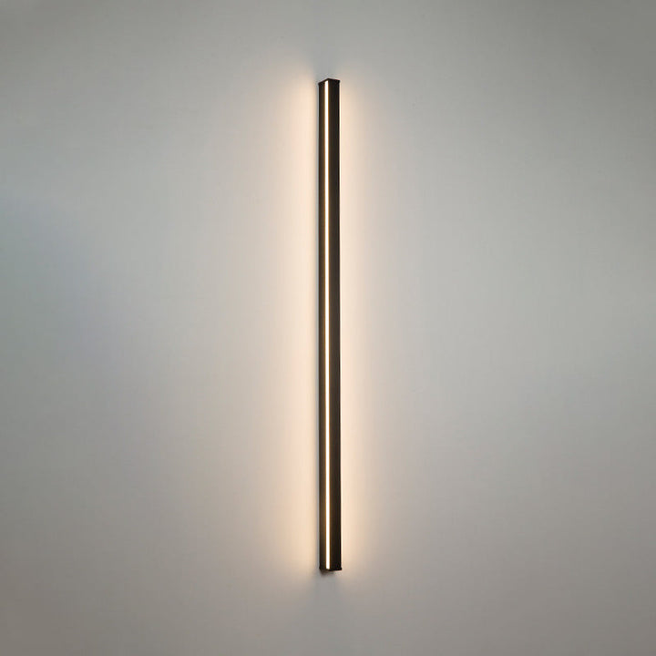 Lisslune | Linear Flush Mount Wall Light Simplicity Metal Hallway LED Wall Light in Black