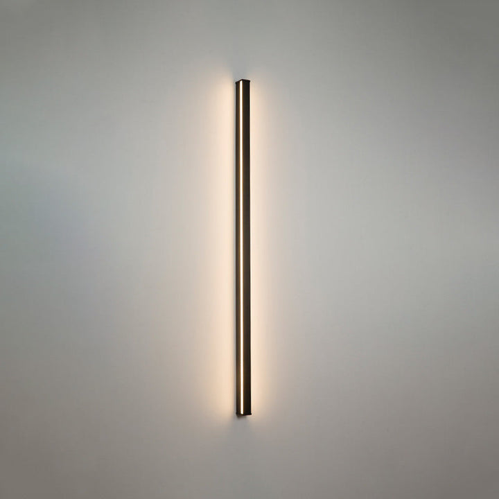 Lisslune | Linear Flush Mount Wall Light Simplicity Metal Hallway LED Wall Light in Black