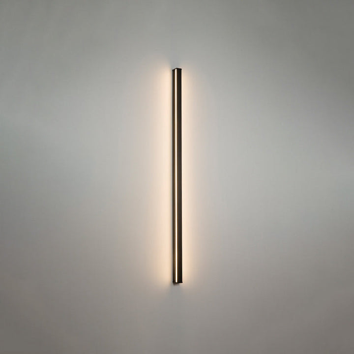 Lisslune | Linear Flush Mount Wall Light Simplicity Metal Hallway LED Wall Light in Black