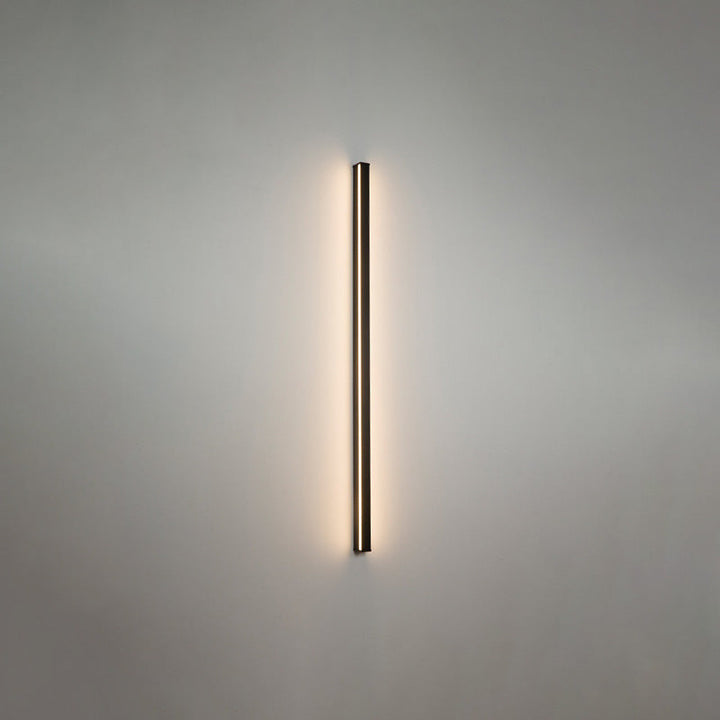 Lisslune | Linear Flush Mount Wall Light Simplicity Metal Hallway LED Wall Light in Black