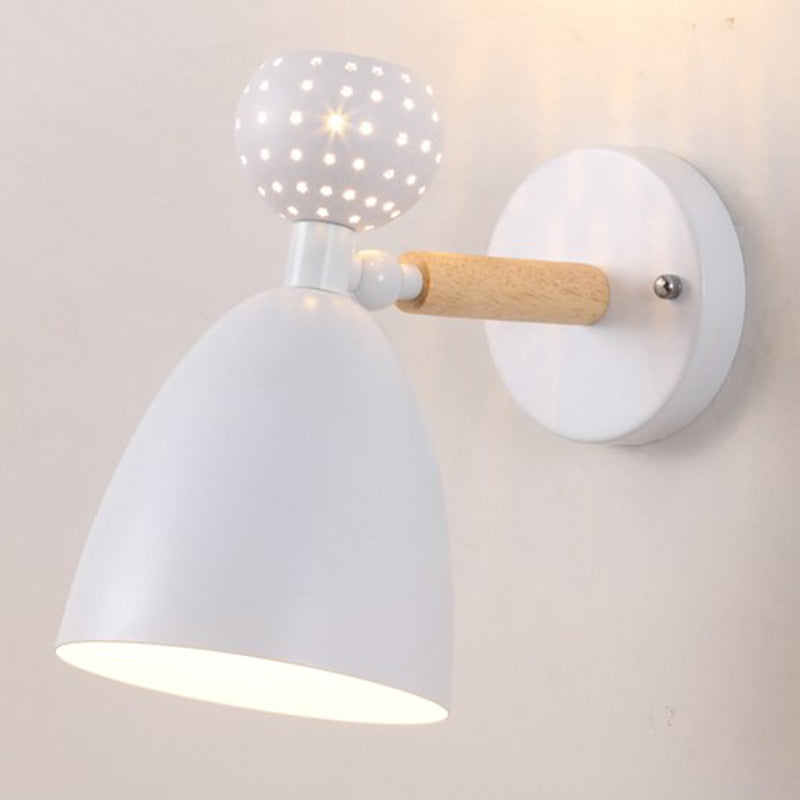 Lisslune | Small Rotating Reading Wall Lamp Nordic Metal 1 Head Living Room Wall Light Fixture