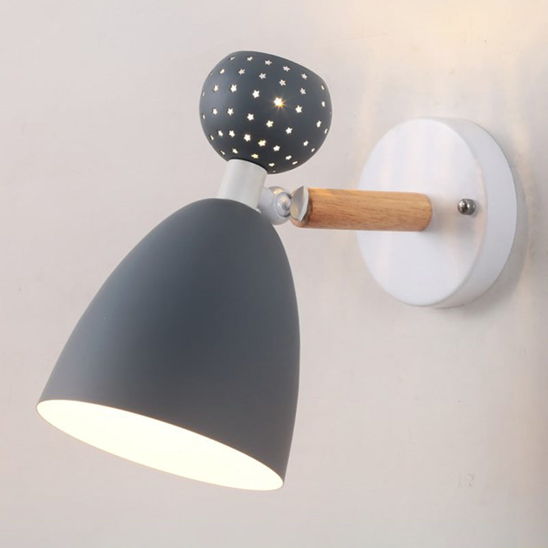 Lisslune | Small Rotating Reading Wall Lamp Nordic Metal 1 Head Living Room Wall Light Fixture