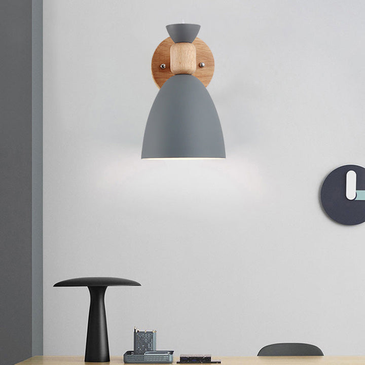 Lisslune | Small Rotating Reading Wall Lamp Nordic Metal 1 Head Living Room Wall Light Fixture