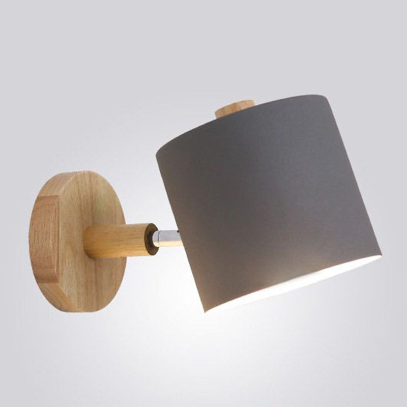 Lisslune | Small Rotating Reading Wall Lamp Nordic Metal 1 Head Living Room Wall Light Fixture
