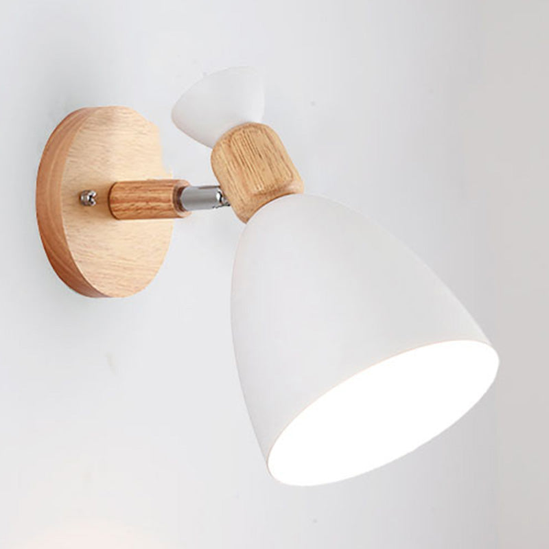 Lisslune | Small Rotating Reading Wall Lamp Nordic Metal 1 Head Living Room Wall Light Fixture