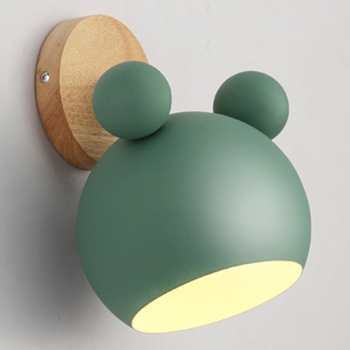 Lisslune | Rotatable Shade Metal Wall Mounted Reading Light Macaron Style 1-Light Wall Lamp for Bedroom