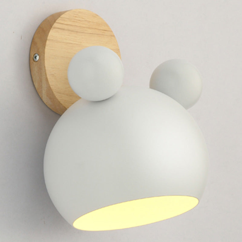 Lisslune | Rotatable Shade Metal Wall Mounted Reading Light Macaron Style 1-Light Wall Lamp for Bedroom