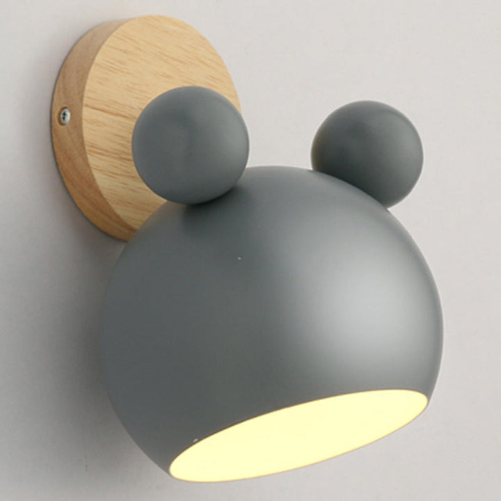 Lisslune | Rotatable Shade Metal Wall Mounted Reading Light Macaron Style 1-Light Wall Lamp for Bedroom