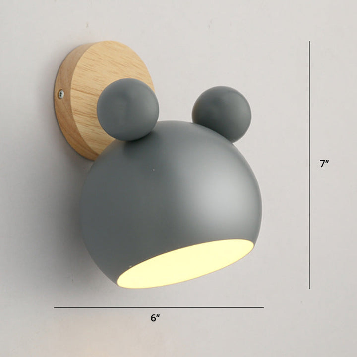 Lisslune | Rotatable Shade Metal Wall Mounted Reading Light Macaron Style 1-Light Wall Lamp for Bedroom