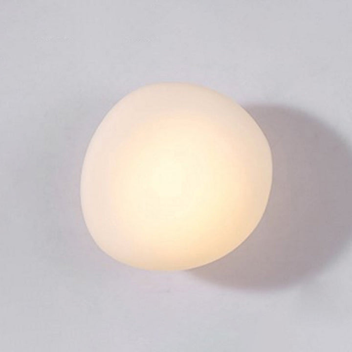 Skørter | Frosted Glass Cobblestone Wall Lamp Art Deco 1-Light Wall Mount Lighting for Living Room