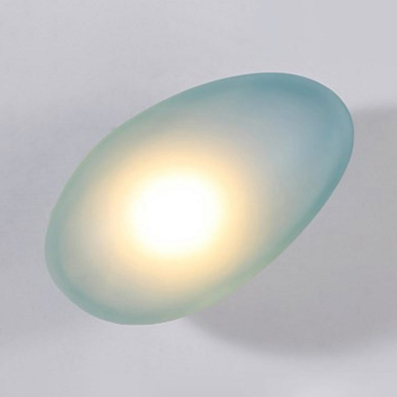 Skørter | Frosted Glass Cobblestone Wall Lamp Art Deco 1-Light Wall Mount Lighting for Living Room