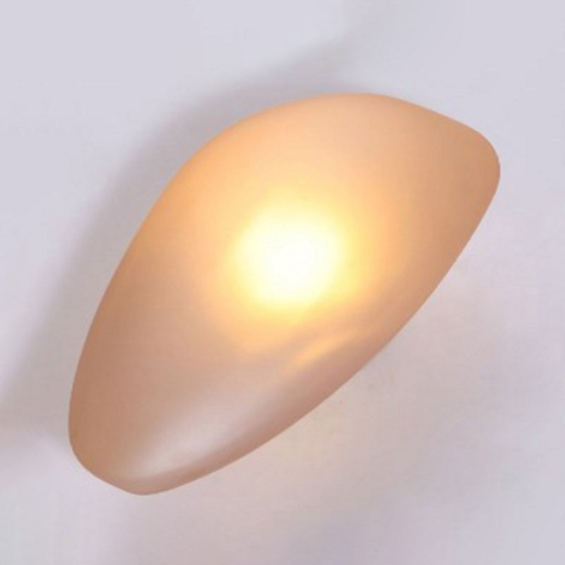 Skørter | Frosted Glass Cobblestone Wall Lamp Art Deco 1-Light Wall Mount Lighting for Living Room