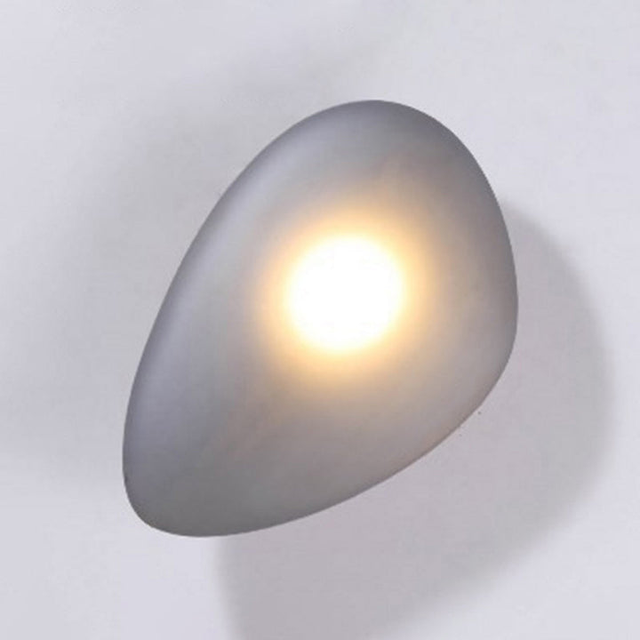 Skørter | Frosted Glass Cobblestone Wall Lamp Art Deco 1-Light Wall Mount Lighting for Living Room