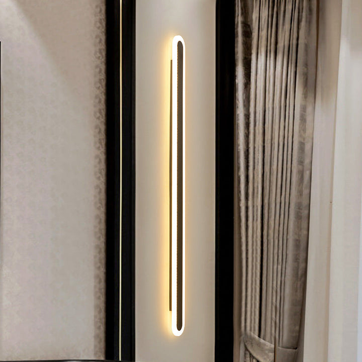 Lisslune | Elliptical Acrylic Flush Mount Wall Lamp Simplicity LED Wall Lighting for Hallway