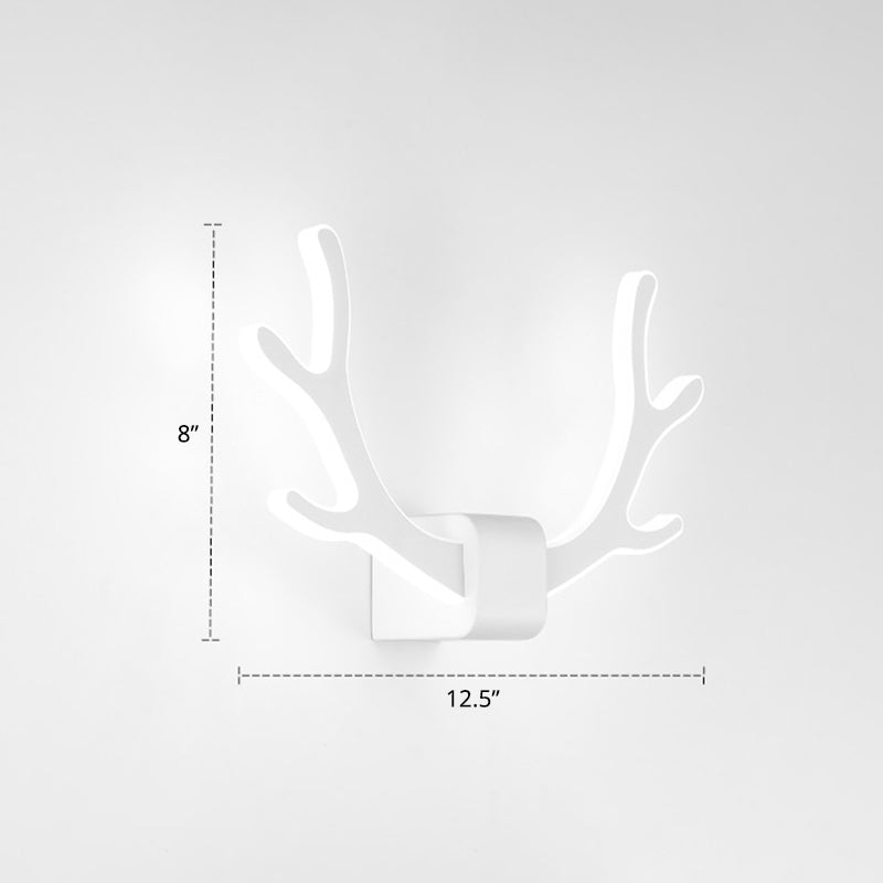 Lisslune | Metallic Antler Wall Lamp Artistic LED Wall-Mounted Lighting Unit for Bedroom