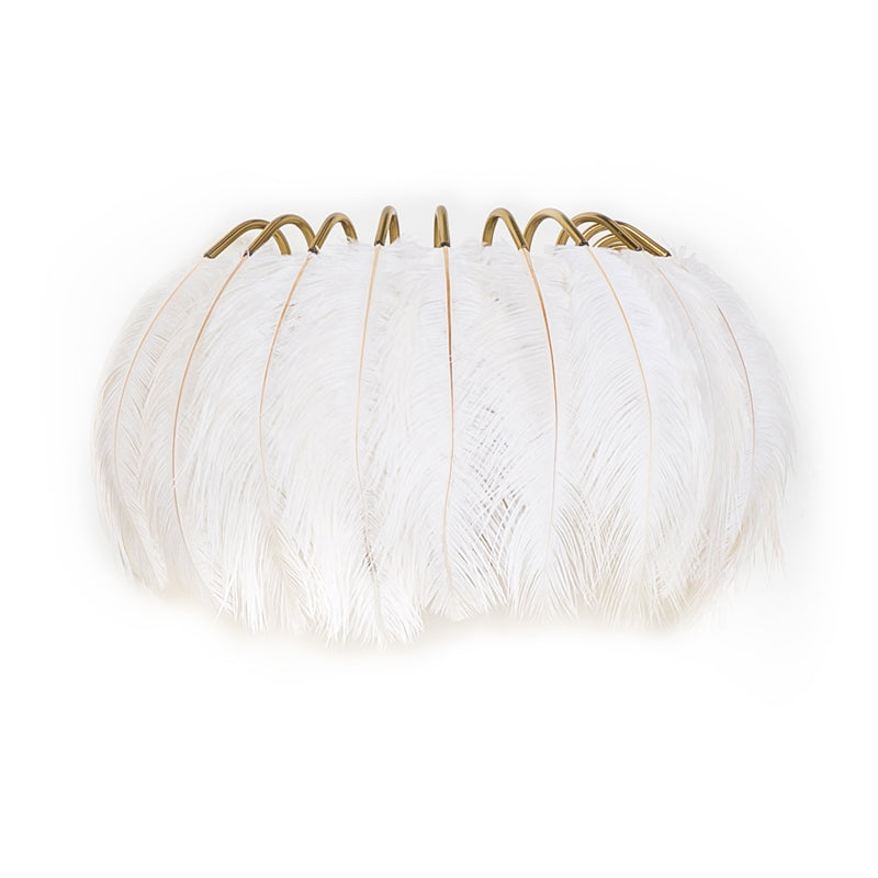 Lisslune | Feather Shadowed Wall Mount Light Minimalist Wall Sconce Lighting Fixture for Living Room