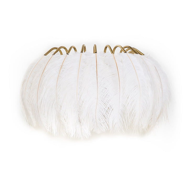 Lisslune | Feather Shadowed Wall Mount Light Minimalist Wall Sconce Lighting Fixture for Living Room