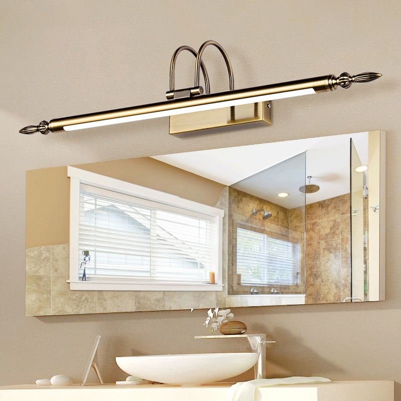 Lisslune | Rotatable Metal Wall Lighting Vintage LED Wall-Mounted Makeup Light for Bathroom