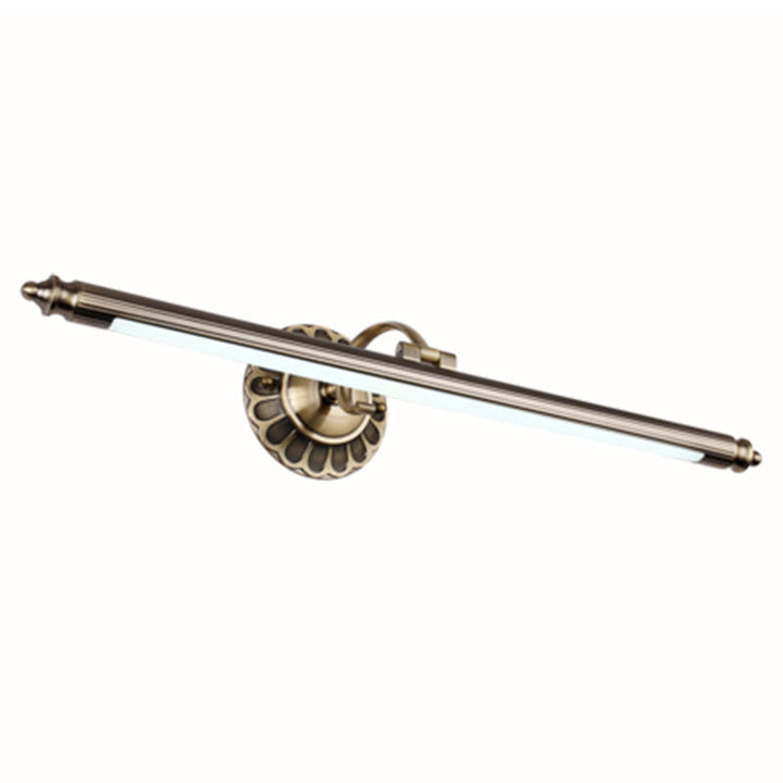 Lisslune | Antique Style Pole Shaped Vanity Lamp Acrylic LED Wall Mount Light with Swivel Arm
