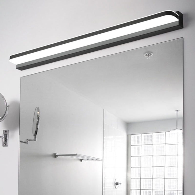 Skørter | Rounded Corners Bathroom Light Simplicity Stainless Steel LED Wall Light