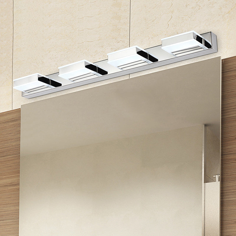 Lisslune | Geometric Wall Lamps Contemporary Metal Nickel Finish LED Wall Lighting