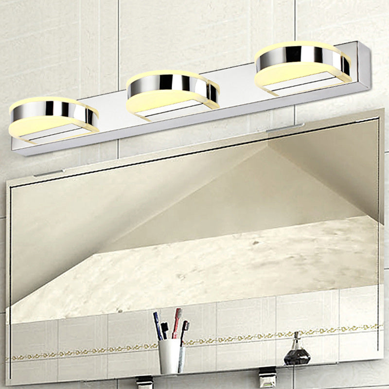 Lisslune | Geometric Wall Lamps Contemporary Metal Nickel Finish LED Wall Lighting