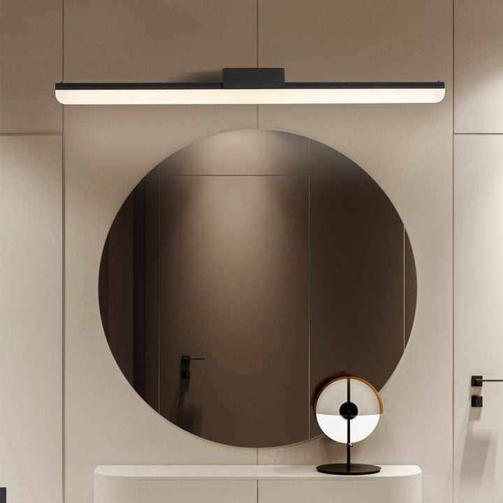 Skørter | Simple linear LED vanity lighting metal bathroom wall light with acrylic diffuser