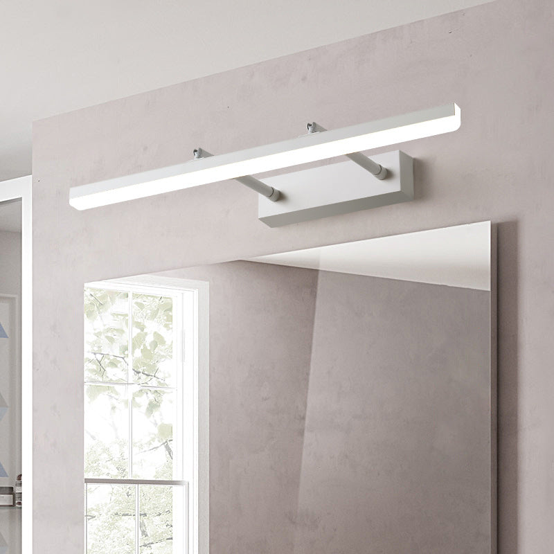Skørter | Minimalist Linear Wall Lamp Metal Bathroom LED Vanity Lamp with Retractable Arm