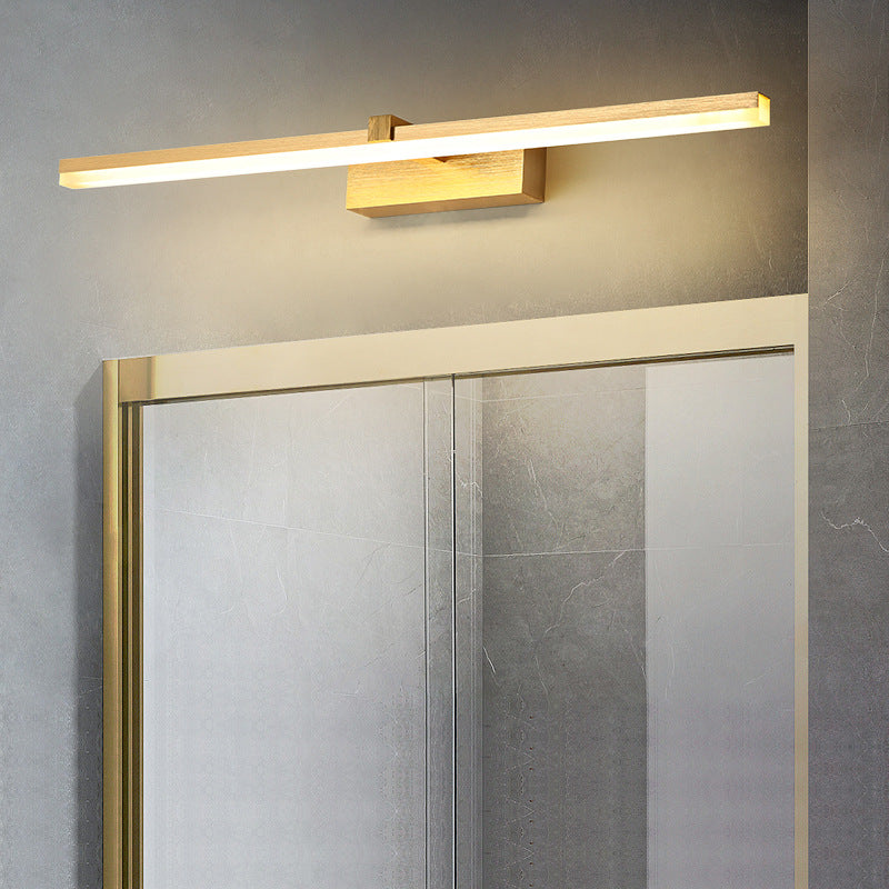 Skørter | Golden Rod-Shaped Bath Lighting Simplicity Metal LED Sink Light for Bathroom