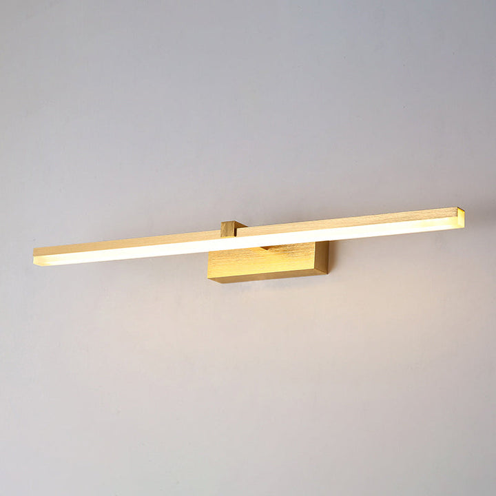 Skørter | Golden Rod-Shaped Bath Lighting Simplicity Metal LED Sink Light for Bathroom