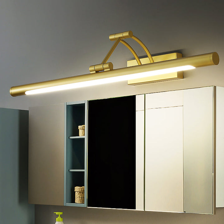 Skørter | Minimalistic tube-shaped makeup lamp fixture acrylic LED wall lamp with 3-joints swingarm