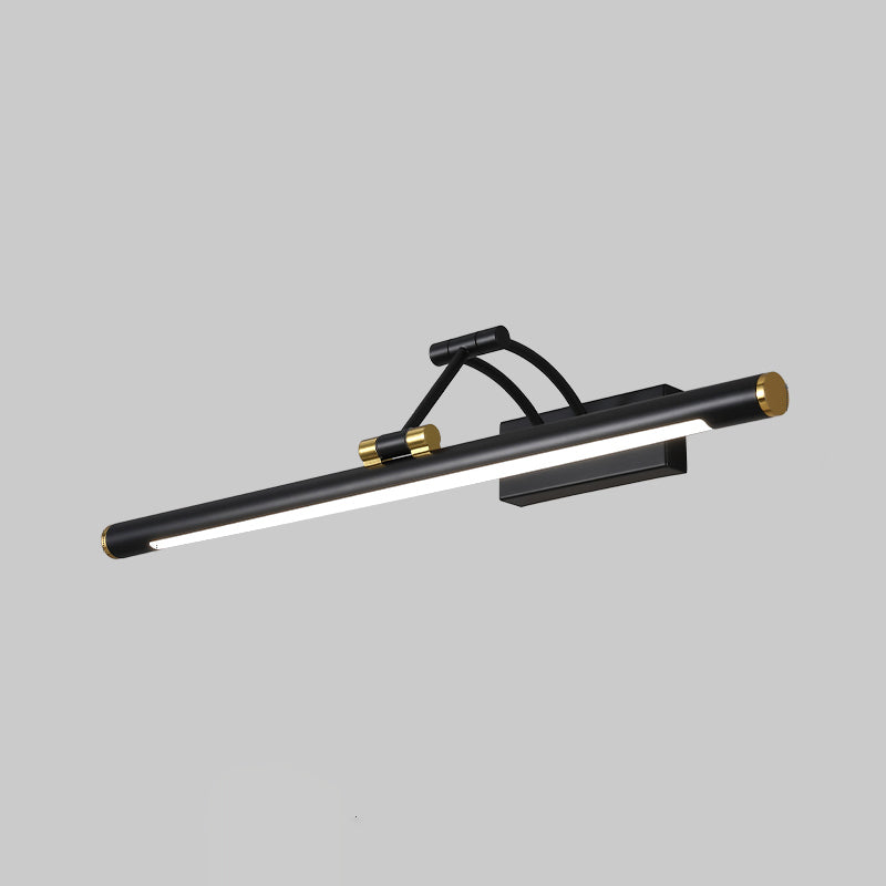 Skørter | Minimalistic tube-shaped makeup lamp fixture acrylic LED wall lamp with 3-joints swingarm