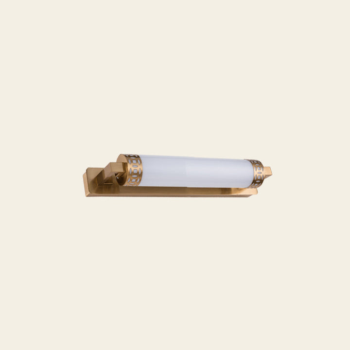 Lisslune | Bronze Cylindrical Vanity Lighting Minimalist Acrylic LED Wall Lamp Sconces for Bathroom