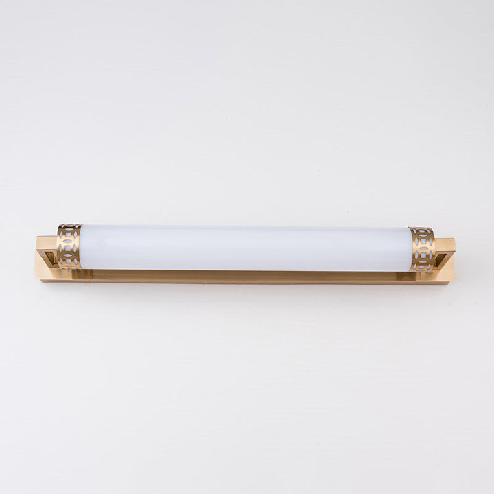Lisslune | Bronze Cylindrical Vanity Lighting Minimalist Acrylic LED Wall Lamp Sconces for Bathroom