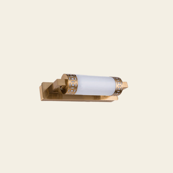 Lisslune | Bronze Cylindrical Vanity Lighting Minimalist Acrylic LED Wall Lamp Sconces for Bathroom