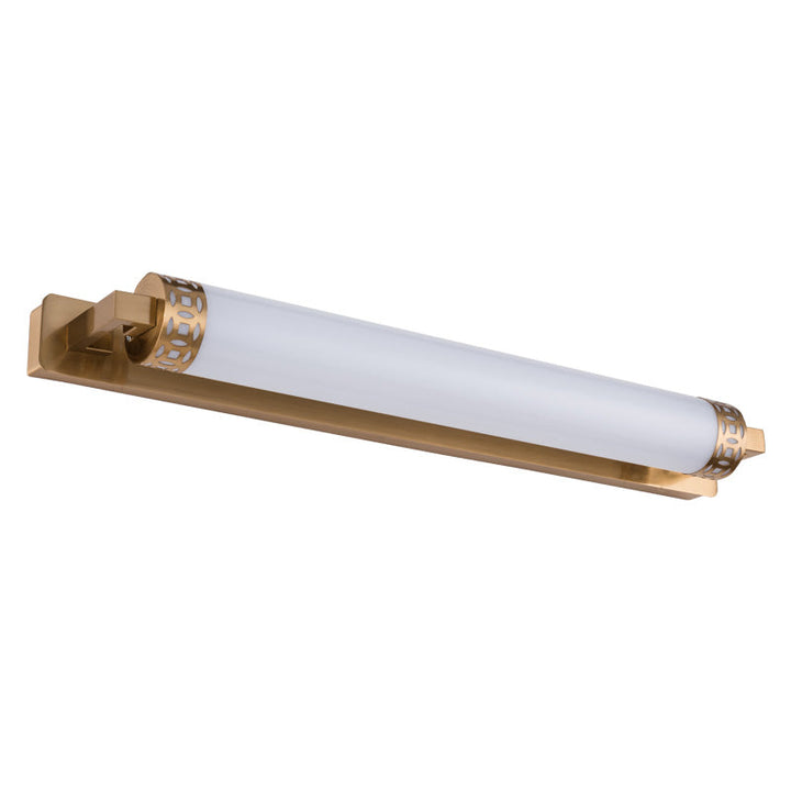 Lisslune | Bronze Cylindrical Vanity Lighting Minimalist Acrylic LED Wall Lamp Sconces for Bathroom