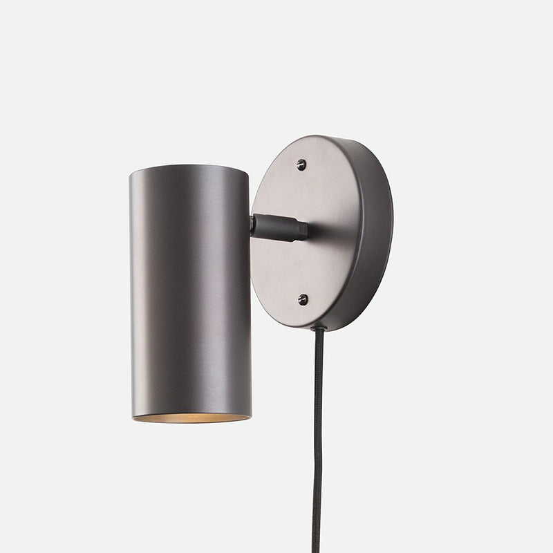 Lisslune | Adjustable, tubular reading wall lamp minimalist metal 1-light bedside spotlight