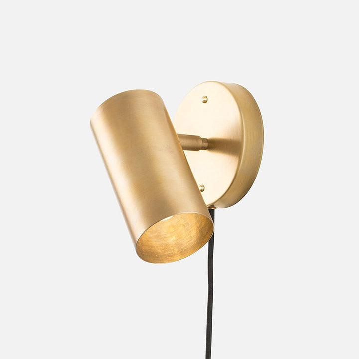 Lisslune | Adjustable, tubular reading wall lamp minimalist metal 1-light bedside spotlight