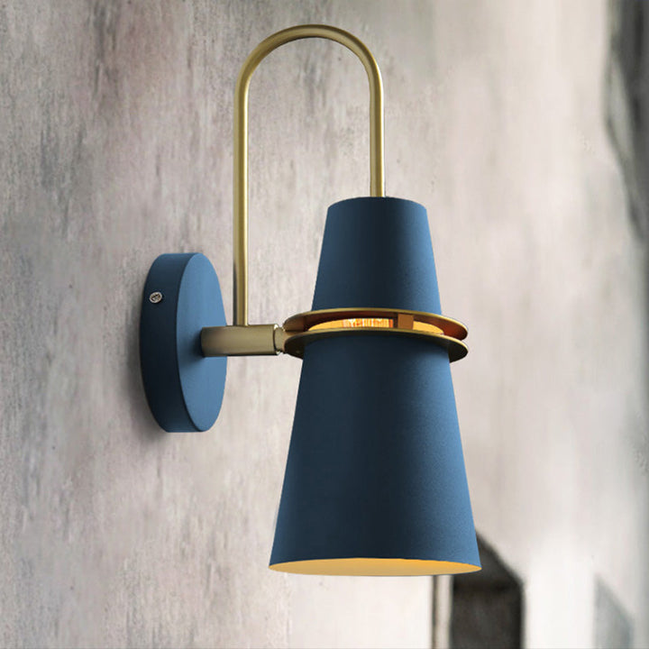 Lisslune | Nordic Horn Shapes Wall Mount Lighting Metal 1 Head Bedroom Reading Lamp with Slot