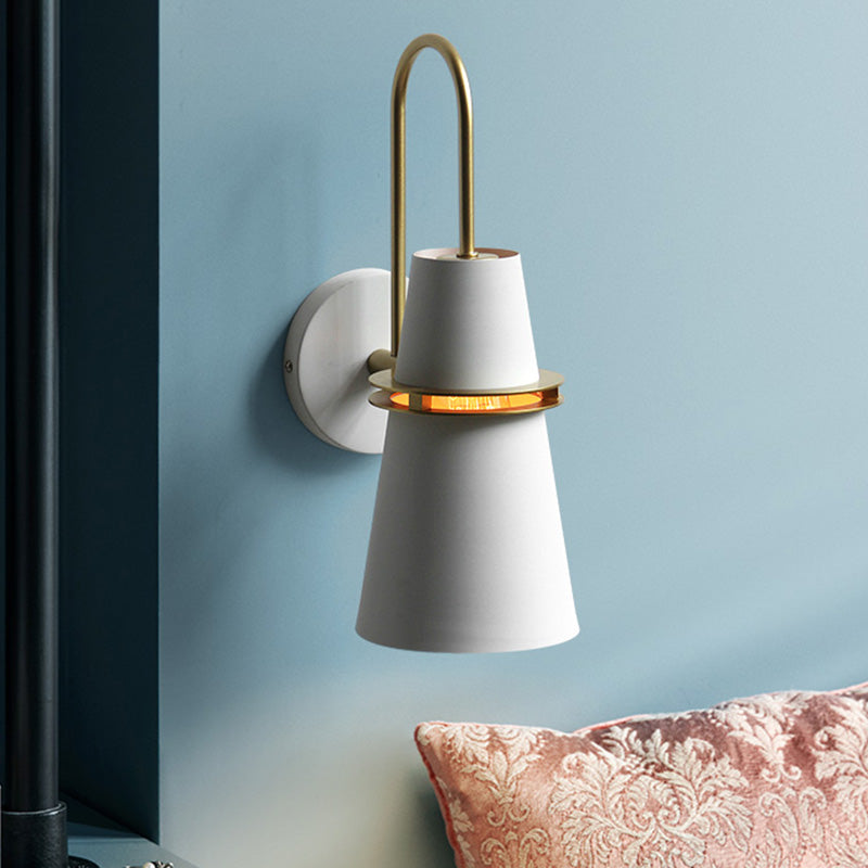 Lisslune | Nordic Horn Shapes Wall Mount Lighting Metal 1 Head Bedroom Reading Lamp with Slot
