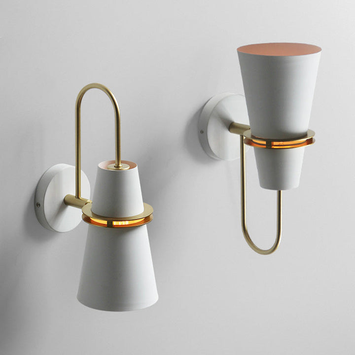 Lisslune | Nordic Horn Shapes Wall Mount Lighting Metal 1 Head Bedroom Reading Lamp with Slot