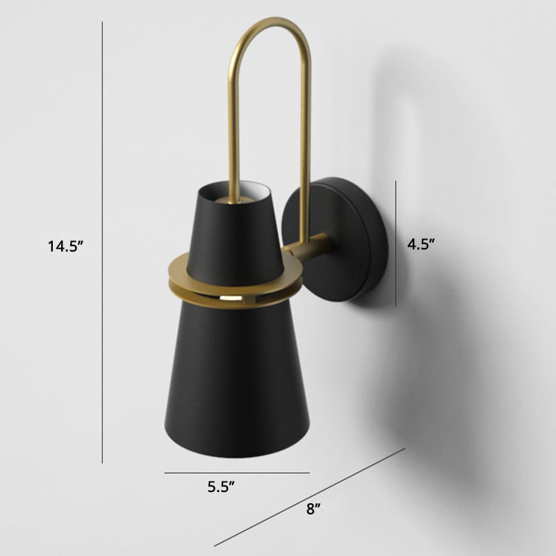 Lisslune | Nordic Horn Shapes Wall Mount Lighting Metal 1 Head Bedroom Reading Lamp with Slot