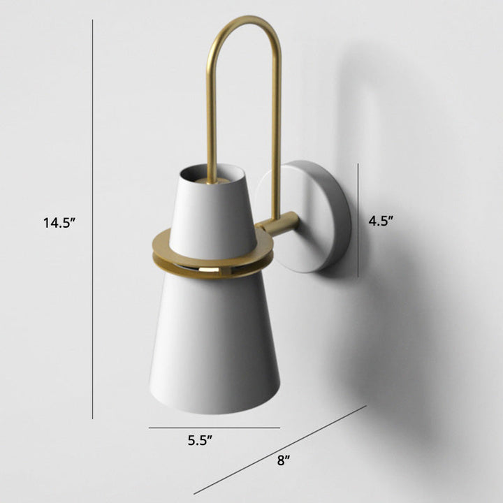 Lisslune | Nordic Horn Shapes Wall Mount Lighting Metal 1 Head Bedroom Reading Lamp with Slot