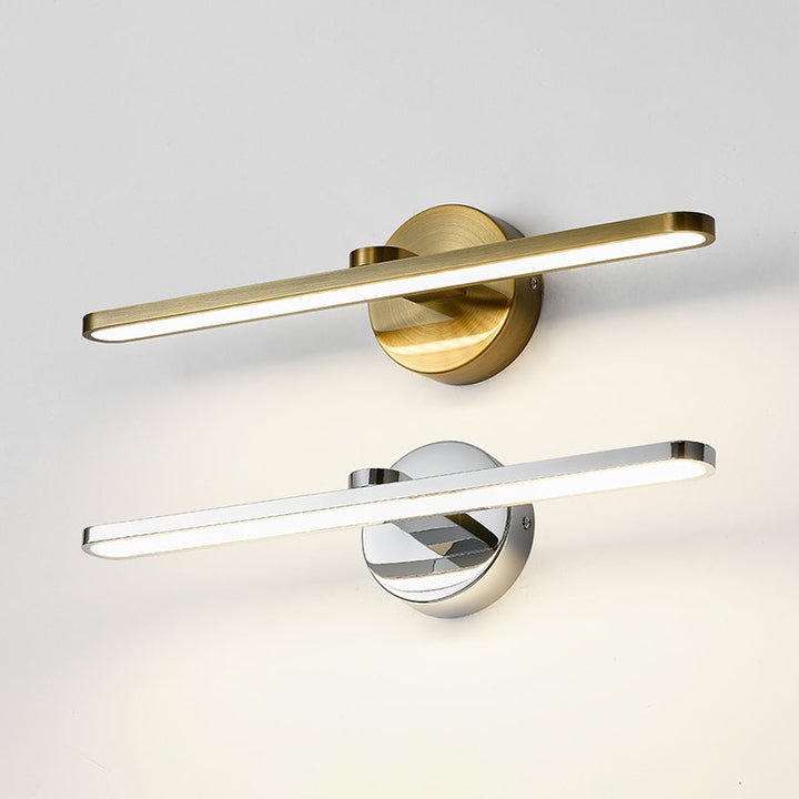 Lisslune | Elliptical Metal LED Wall Lamp Simple Style Vanity Wall Lamp Fixture for Bathroom